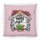 Oh Holy Night - Large Square Pillow - Jesus Surfed Apparel Co. 