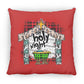 Oh Holy Night - Large Square Pillow - Jesus Surfed Apparel Co. 