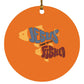 OneFish TwoFish - Circle Ornament - Jesus Surfed Apparel Co. 
