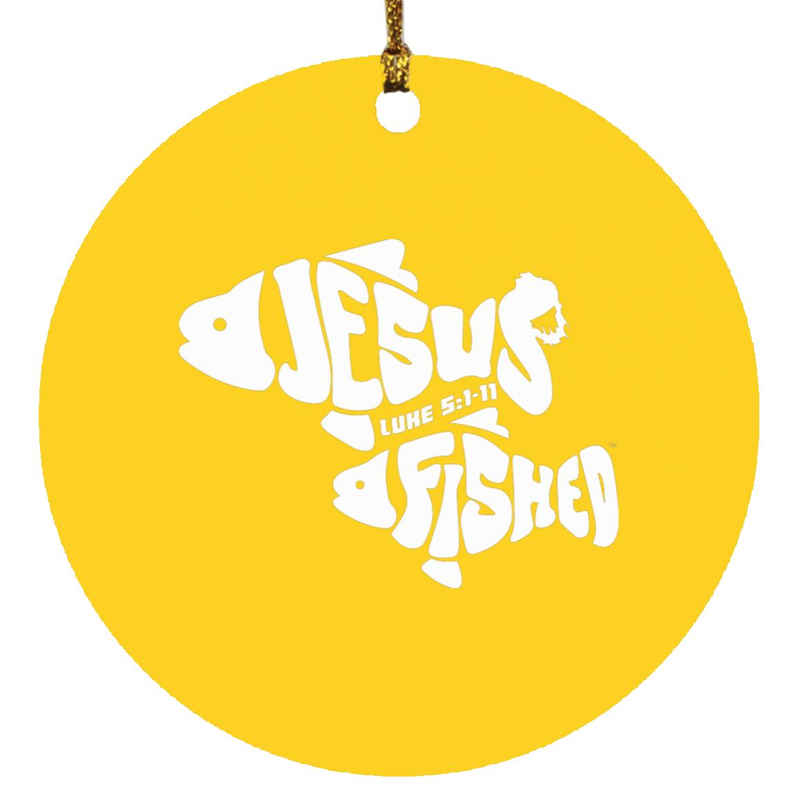 OneFish TwoFish - Circle Ornament - Jesus Surfed Apparel Co. 