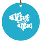 OneFish TwoFish - Circle Ornament - Jesus Surfed Apparel Co. 