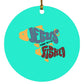 OneFish TwoFish - Circle Ornament - Jesus Surfed Apparel Co. 