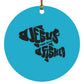 OneFish TwoFish - Circle Ornament - Jesus Surfed Apparel Co. 