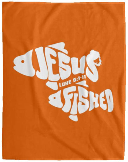 OneFish TwoFish - Cozy Plush Fleece Blanket - 60x80 - Jesus Surfed Apparel Co. 