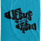 OneFish TwoFish - Cozy Plush Fleece Blanket - 60x80 - Jesus Surfed Apparel Co. 