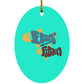 OneFish TwoFish - Oval Ornament - Jesus Surfed Apparel Co. 