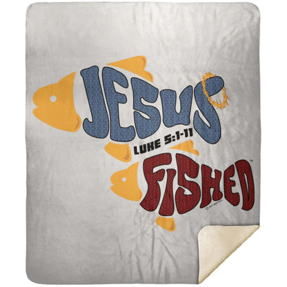 OneFish TwoFish - Premium Mink Sherpa Blanket 50x60 - Jesus Surfed Apparel Co. 