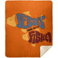 OneFish TwoFish - Premium Mink Sherpa Blanket 50x60 - Jesus Surfed Apparel Co. 