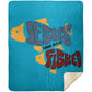 OneFish TwoFish - Premium Mink Sherpa Blanket 50x60 - Jesus Surfed Apparel Co. 