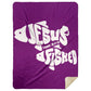 OneFish TwoFish - Premium Mink Sherpa Blanket 60x80 - Jesus Surfed Apparel Co. 