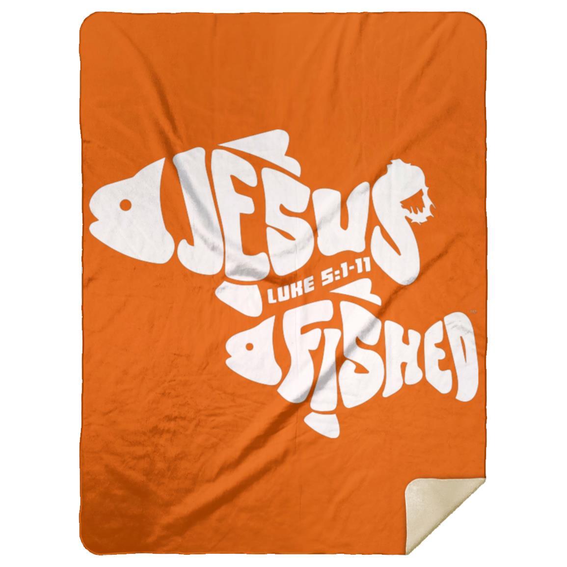 OneFish TwoFish - Premium Mink Sherpa Blanket 60x80 - Jesus Surfed Apparel Co. 