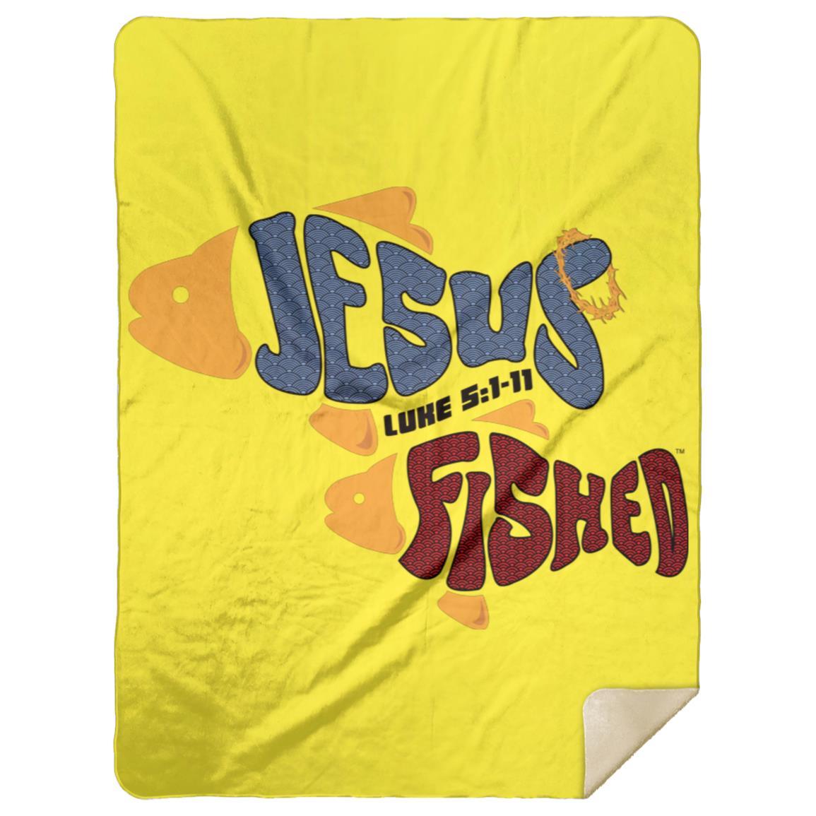 OneFish TwoFish - Premium Mink Sherpa Blanket 60x80 - Jesus Surfed Apparel Co. 