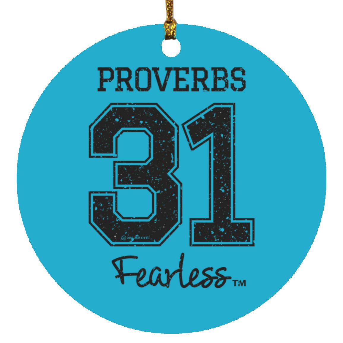Proverbs 31 - Circle Ornament - Jesus Surfed Apparel Co. 