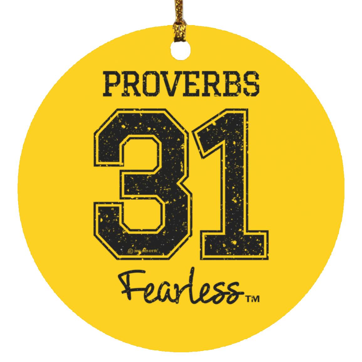 Proverbs 31 - Circle Ornament - Jesus Surfed Apparel Co. 