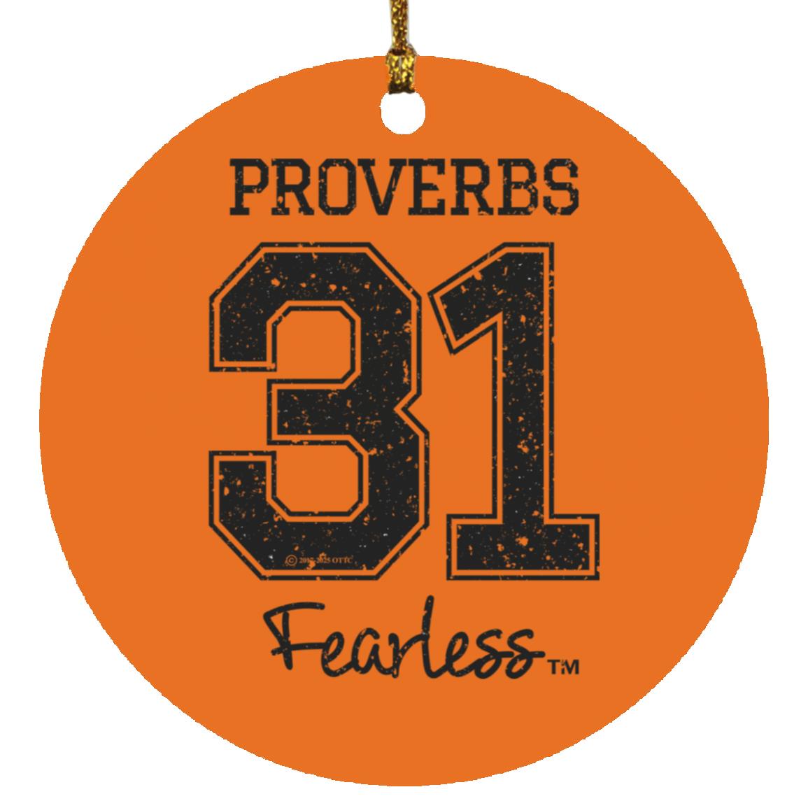 Proverbs 31 - Circle Ornament - Jesus Surfed Apparel Co. 