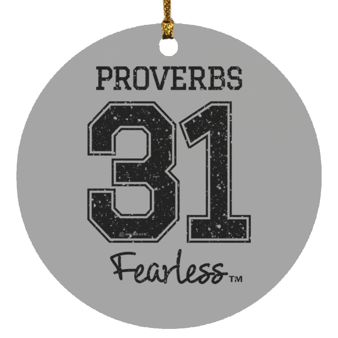 Proverbs 31 - Circle Ornament - Jesus Surfed Apparel Co. 