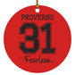 Proverbs 31 - Circle Ornament - Jesus Surfed Apparel Co. 