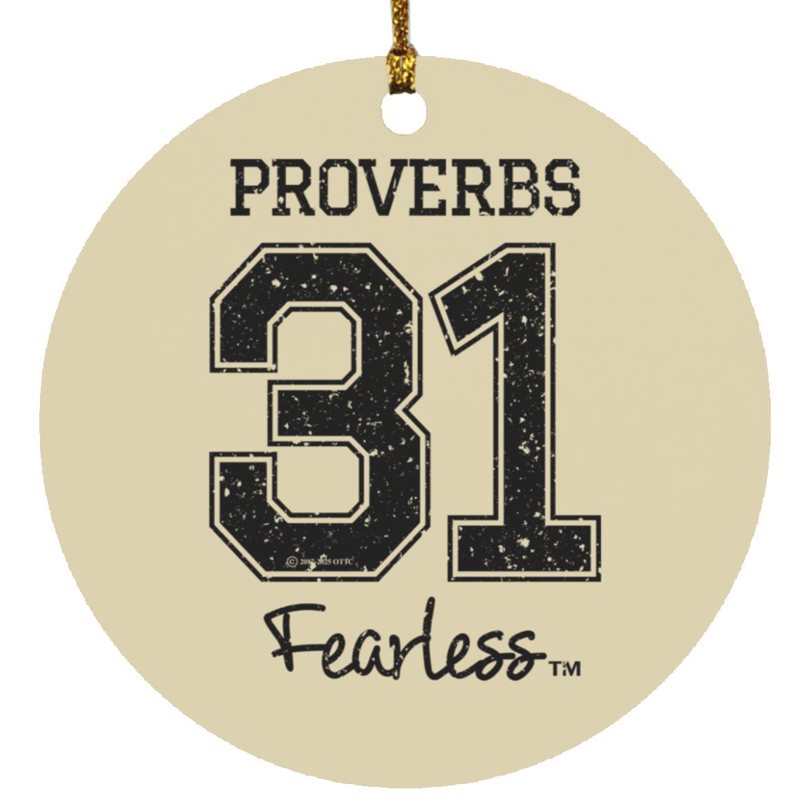 Proverbs 31 - Circle Ornament - Jesus Surfed Apparel Co. 