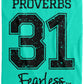 Proverbs 31 - Cozy Plush Fleece Blanket - 60x80 - Jesus Surfed Apparel Co. 