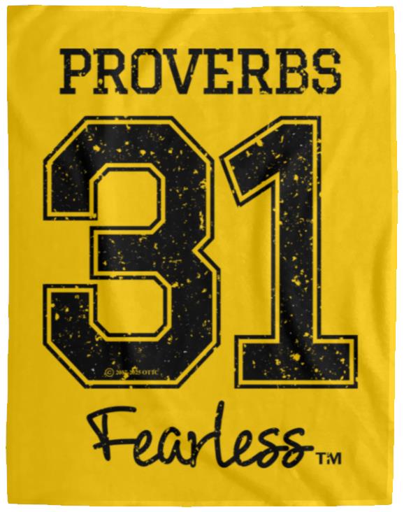 Proverbs 31 - Cozy Plush Fleece Blanket - 60x80 - Jesus Surfed Apparel Co. 