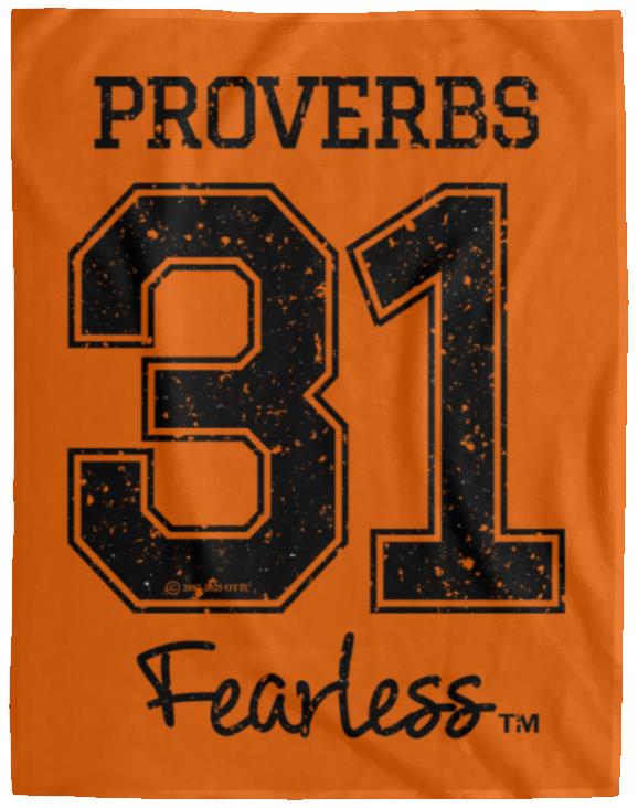 Proverbs 31 - Cozy Plush Fleece Blanket - 60x80 - Jesus Surfed Apparel Co. 