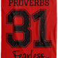Proverbs 31 - Cozy Plush Fleece Blanket - 60x80 - Jesus Surfed Apparel Co. 