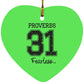 Proverbs 31 - Heart Ornament - Jesus Surfed Apparel Co. 