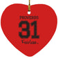 Proverbs 31 - Heart Ornament - Jesus Surfed Apparel Co. 