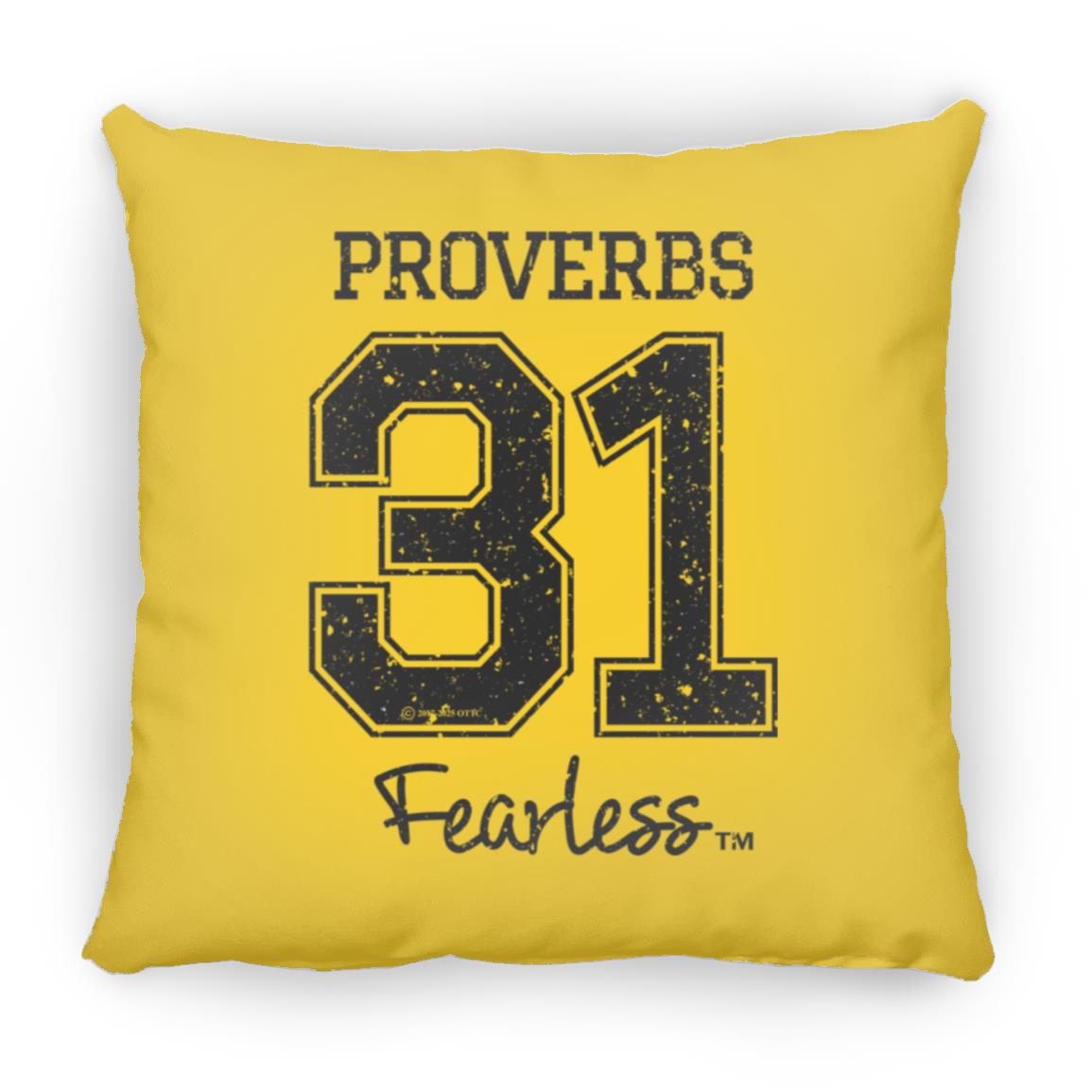Proverbs 31 - Large Square Pillow - Jesus Surfed Apparel Co. 