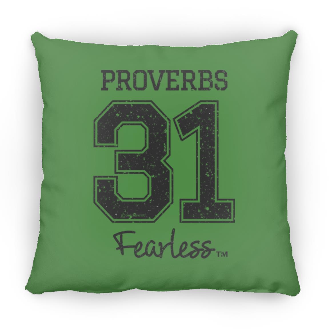 Proverbs 31 - Large Square Pillow - Jesus Surfed Apparel Co. 