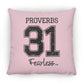Proverbs 31 - Large Square Pillow - Jesus Surfed Apparel Co. 