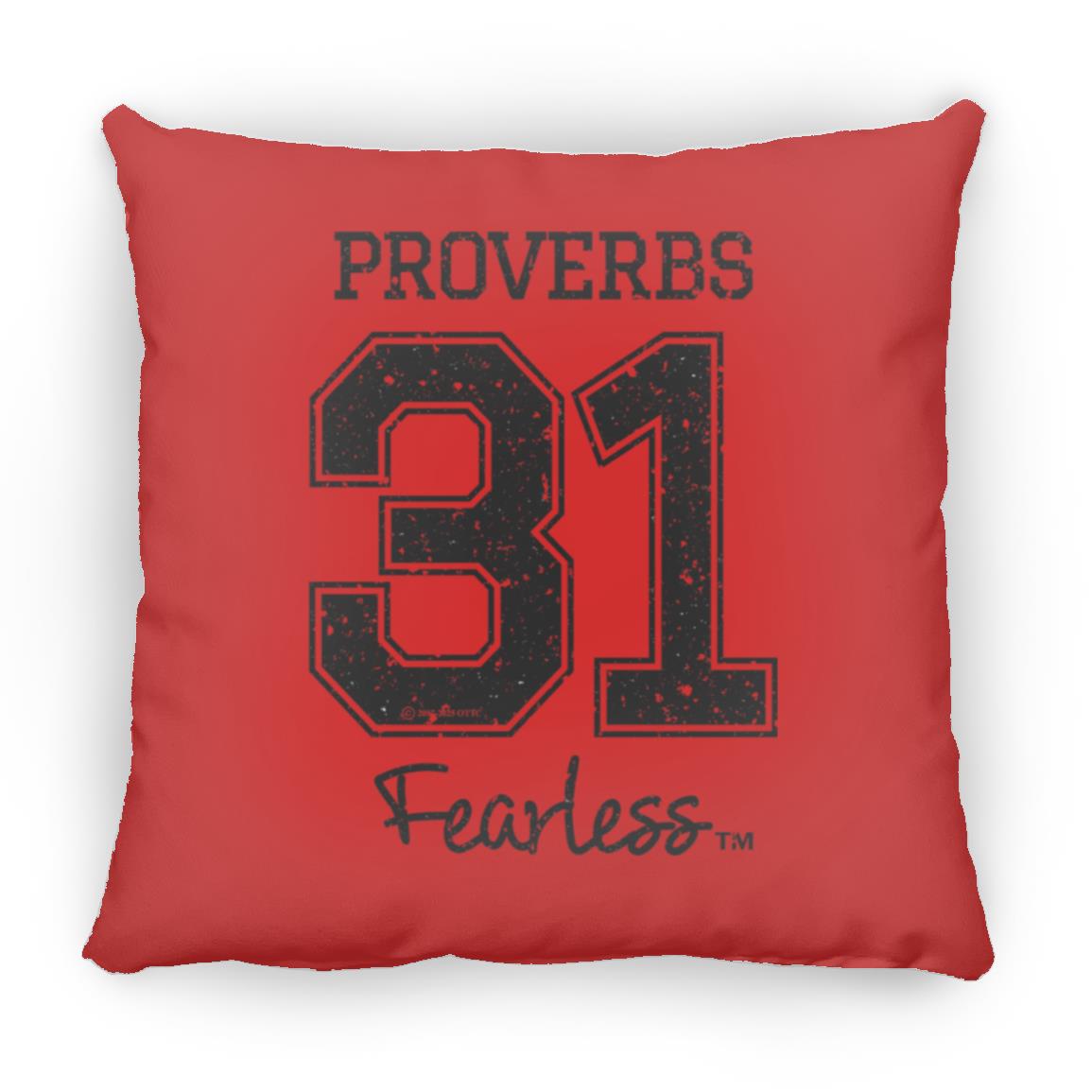 Proverbs 31 - Large Square Pillow - Jesus Surfed Apparel Co. 