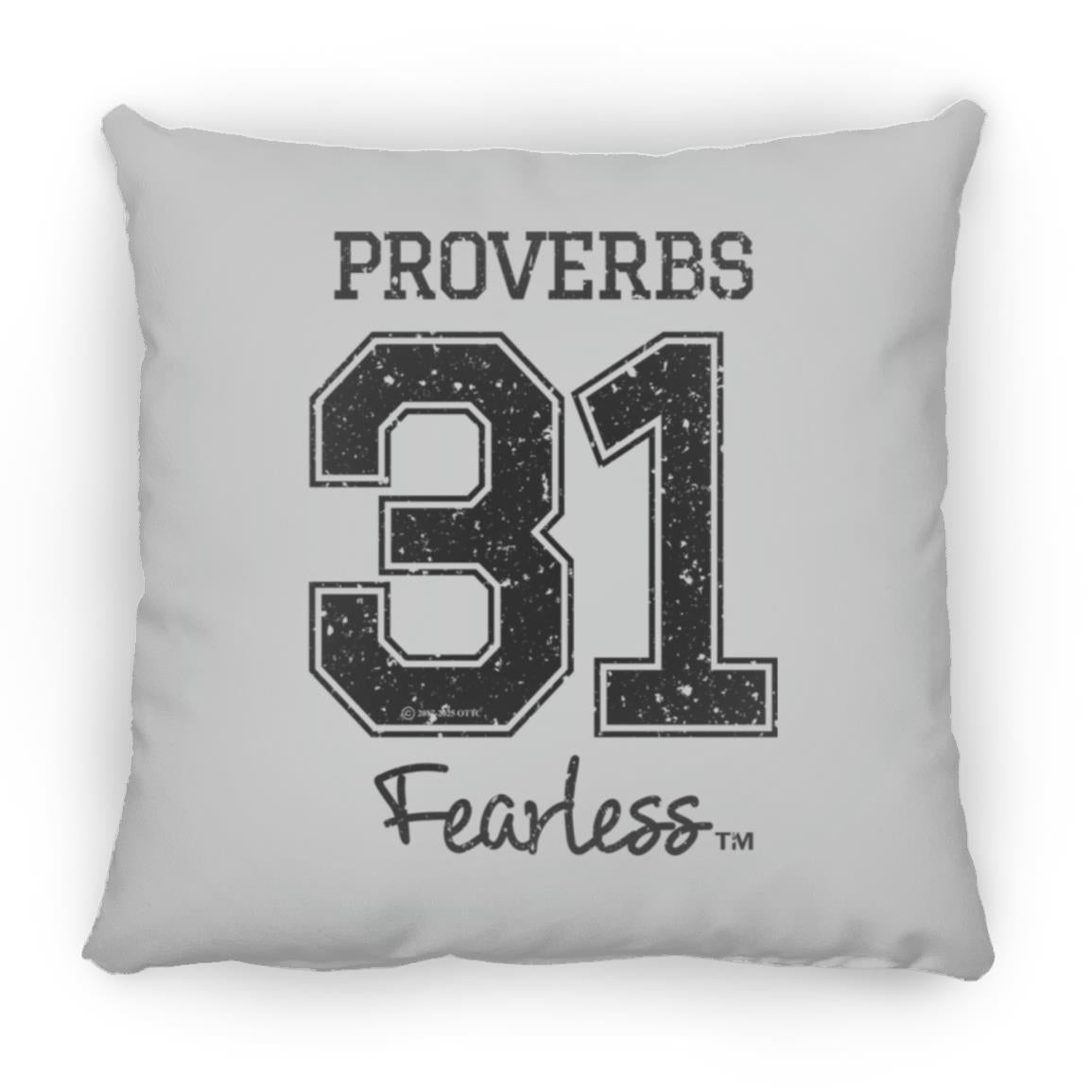 Proverbs 31 - Large Square Pillow - Jesus Surfed Apparel Co. 