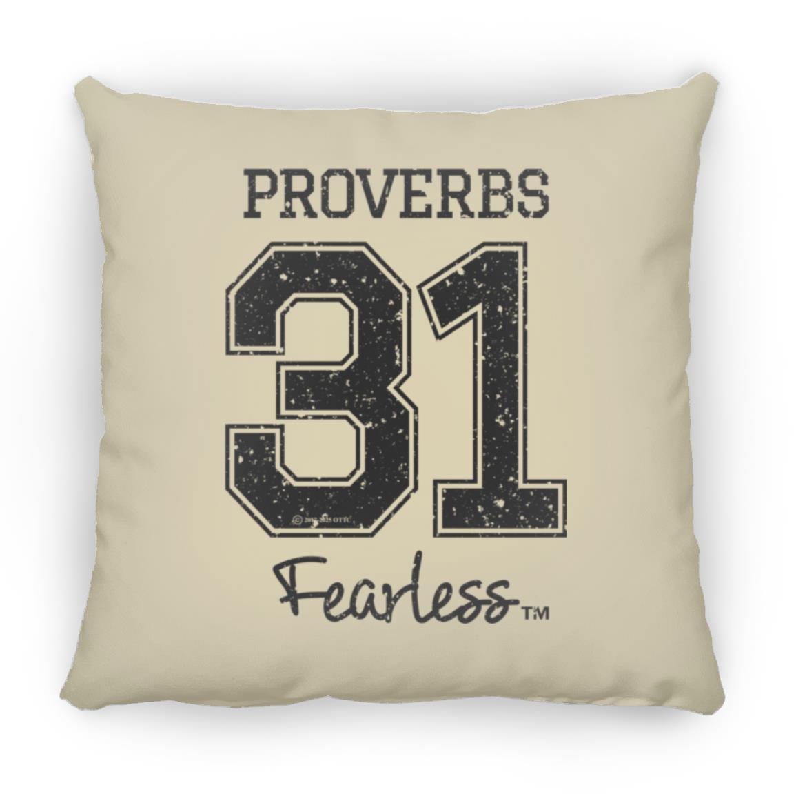Proverbs 31 - Large Square Pillow - Jesus Surfed Apparel Co. 