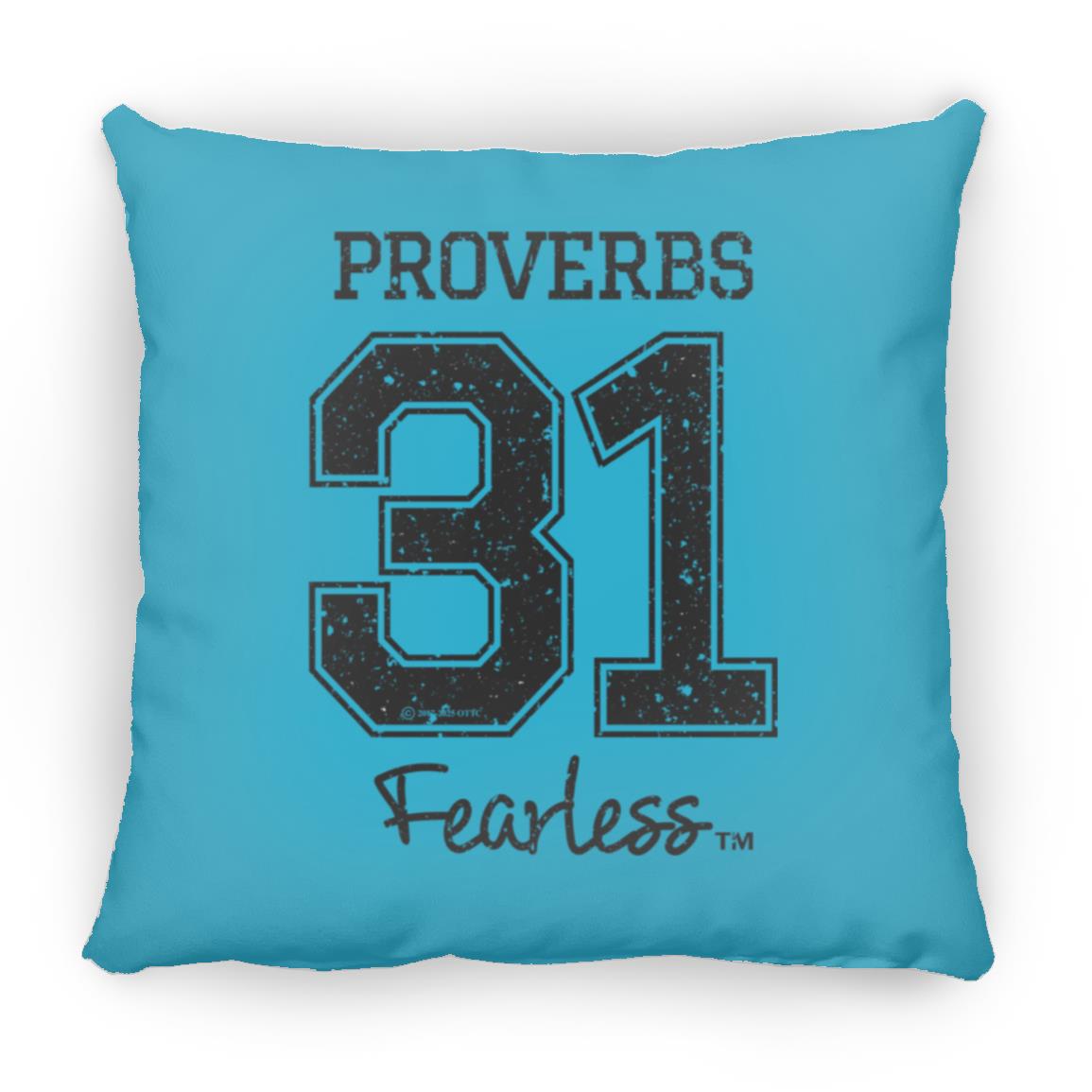 Proverbs 31 - Large Square Pillow - Jesus Surfed Apparel Co. 