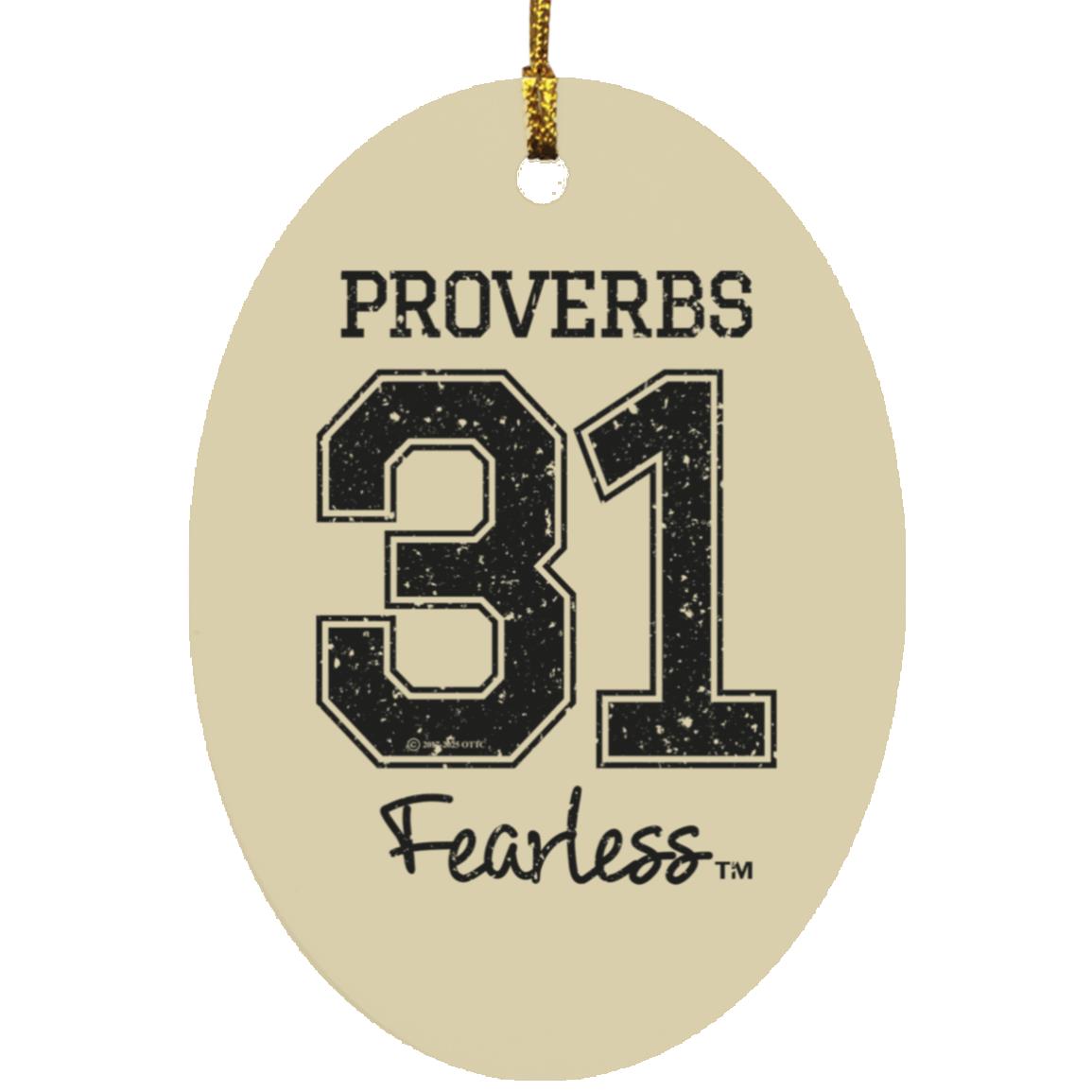 Proverbs 31 - Oval Ornament - Jesus Surfed Apparel Co. 