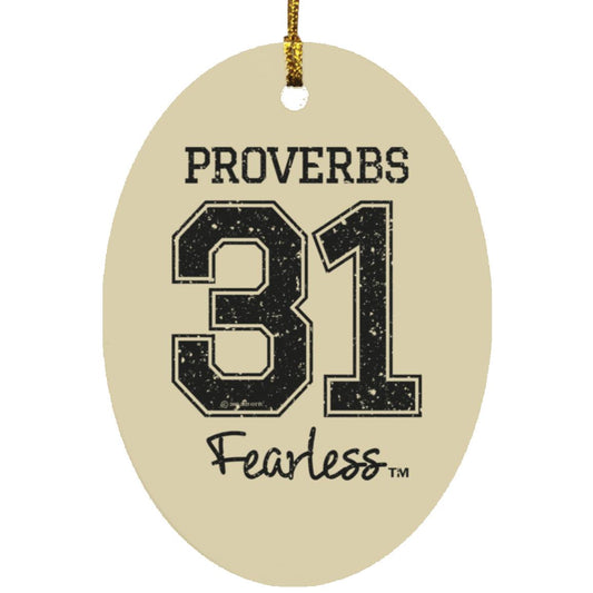 Proverbs 31 - Oval Ornament - Jesus Surfed Apparel Co. 