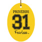 Proverbs 31 - Oval Ornament - Jesus Surfed Apparel Co. 