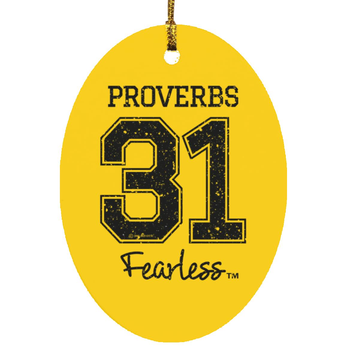 Proverbs 31 - Oval Ornament - Jesus Surfed Apparel Co. 