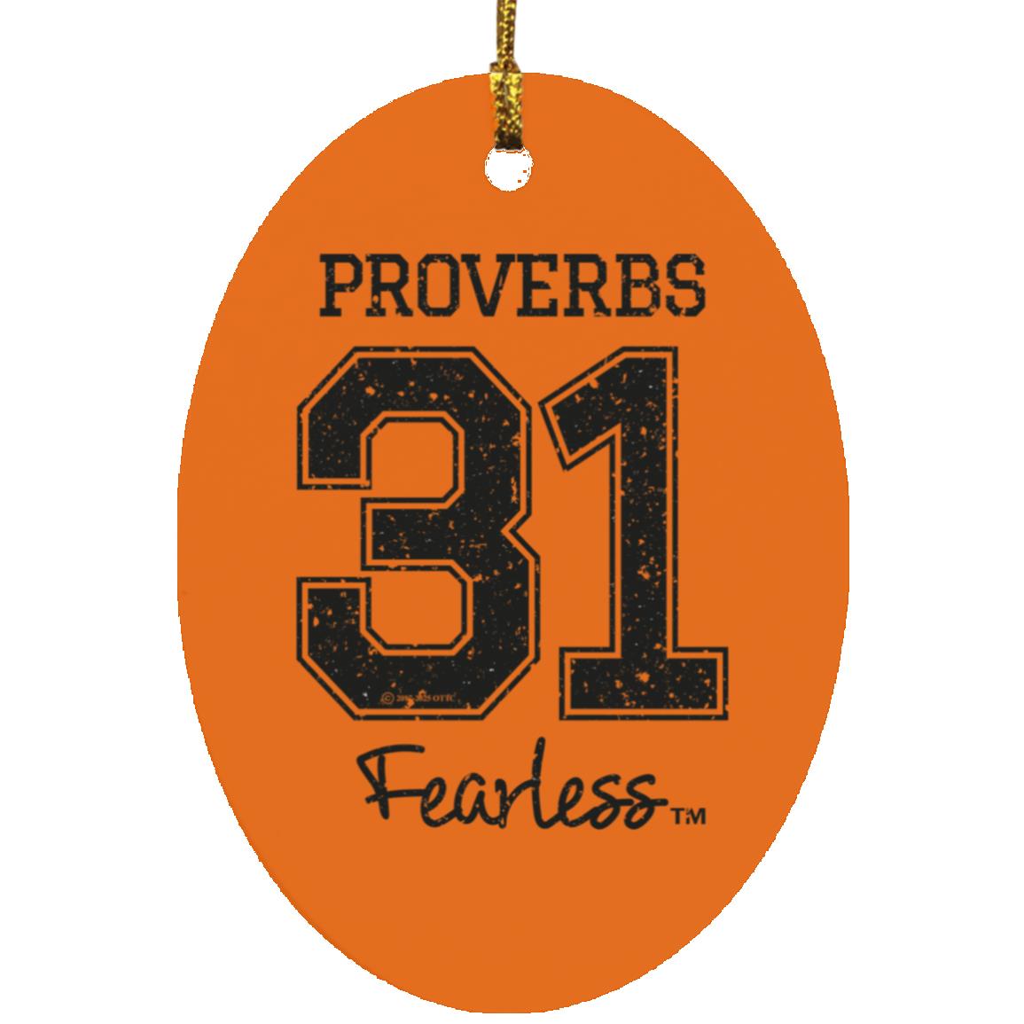 Proverbs 31 - Oval Ornament - Jesus Surfed Apparel Co. 