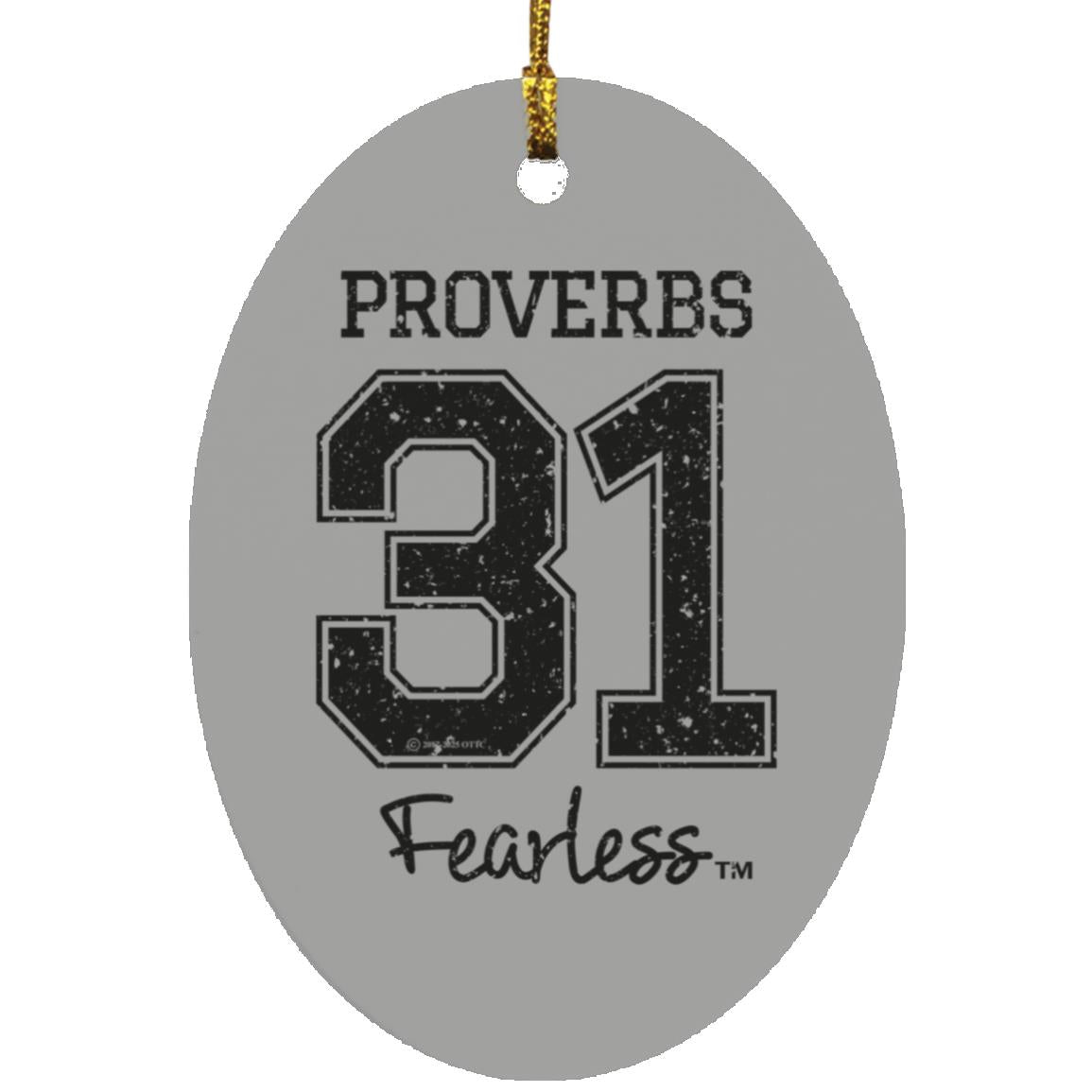 Proverbs 31 - Oval Ornament - Jesus Surfed Apparel Co. 