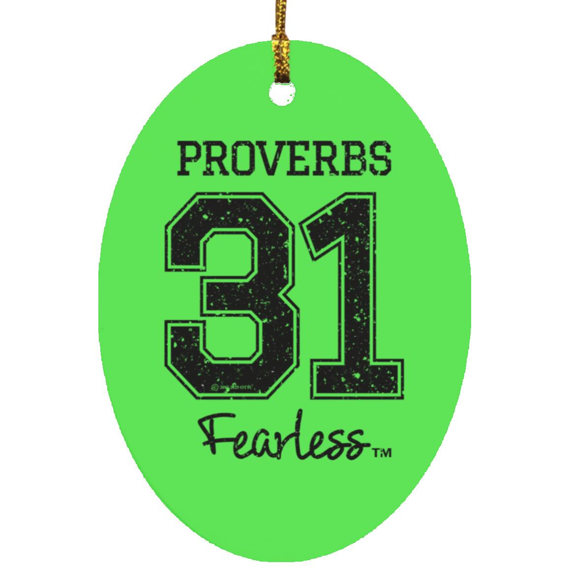 Proverbs 31 - Oval Ornament - Jesus Surfed Apparel Co. 