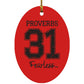 Proverbs 31 - Oval Ornament - Jesus Surfed Apparel Co. 