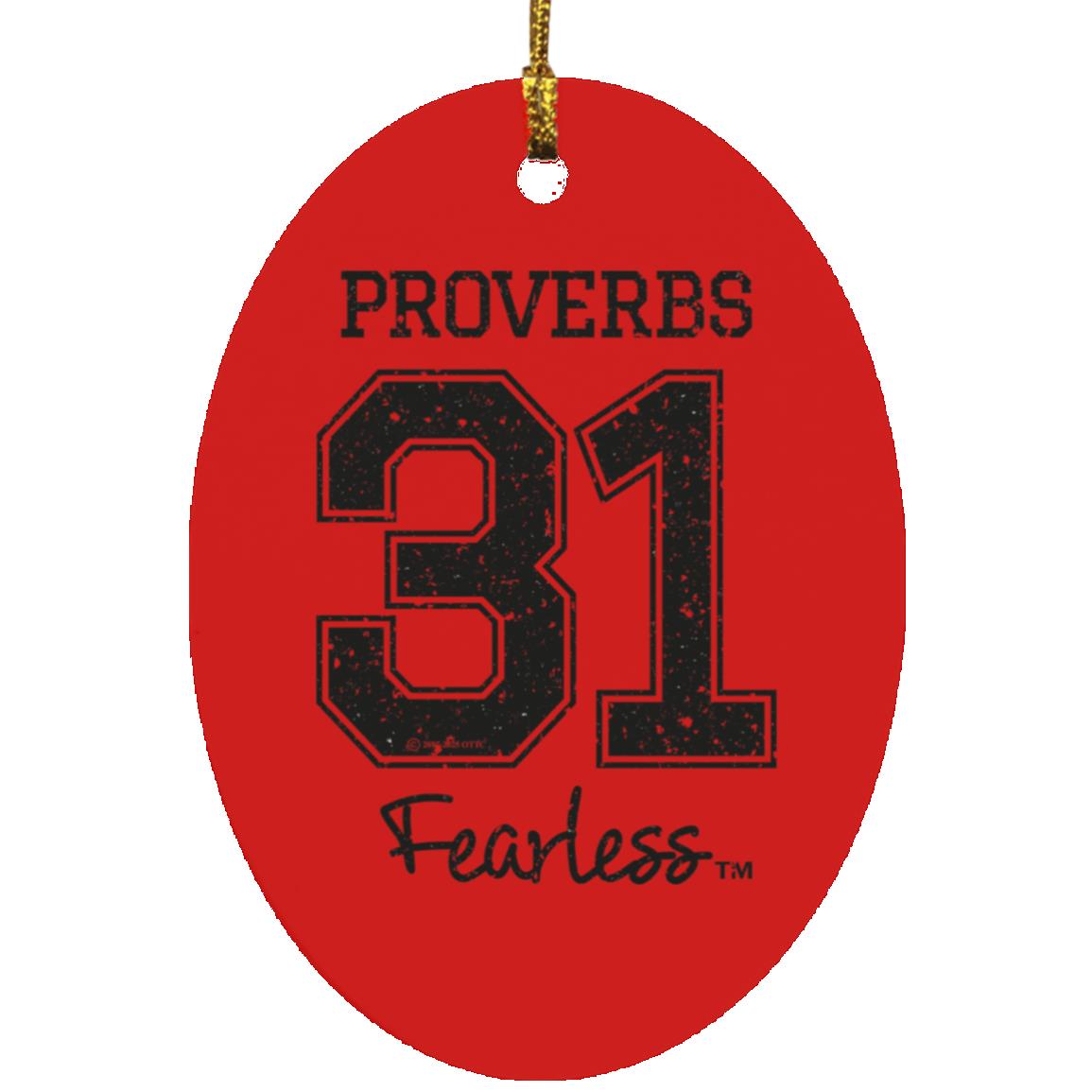 Proverbs 31 - Oval Ornament - Jesus Surfed Apparel Co. 