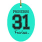 Proverbs 31 - Oval Ornament - Jesus Surfed Apparel Co. 