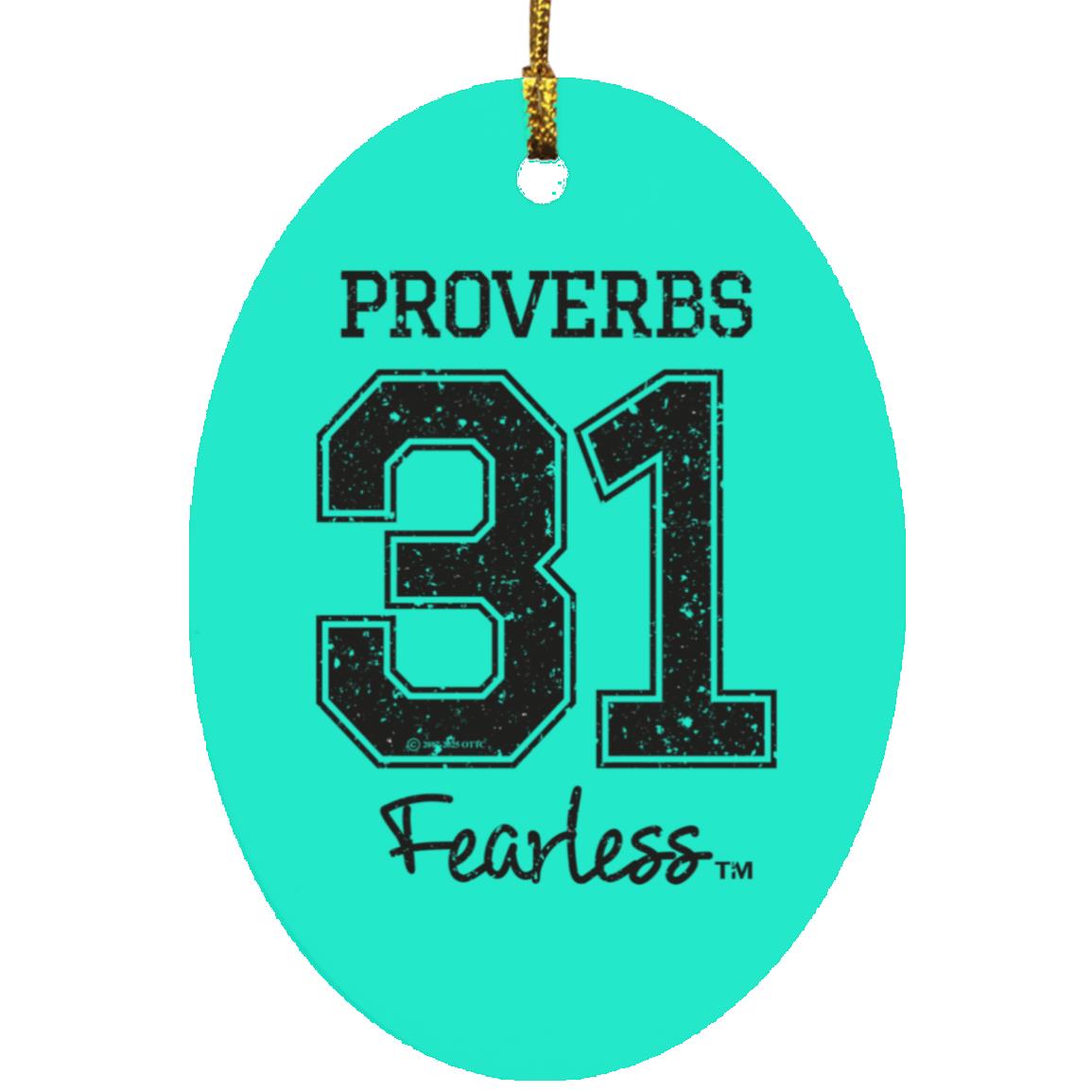 Proverbs 31 - Oval Ornament - Jesus Surfed Apparel Co. 
