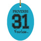 Proverbs 31 - Oval Ornament - Jesus Surfed Apparel Co. 