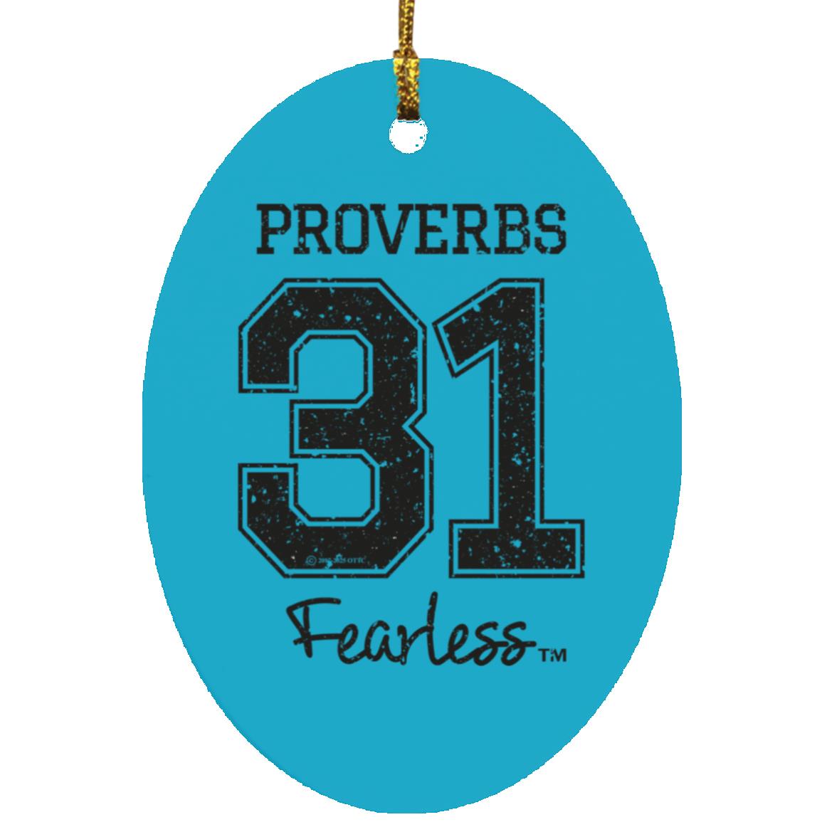 Proverbs 31 - Oval Ornament - Jesus Surfed Apparel Co. 