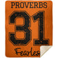 Proverbs 31 - Premium Mink Sherpa Blanket 50x60 - Jesus Surfed Apparel Co. 