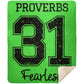 Proverbs 31 - Premium Mink Sherpa Blanket 50x60 - Jesus Surfed Apparel Co. 